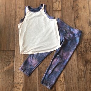 Athleta Girl Two-Layer Shirt and Leggings